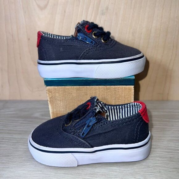 Poll Parrot Ahoy Casual Sneakers Navy Blue / Red Infant 3M - Picture 1 of 11
